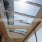Prefab house Custom Aluminum Tubular Slide Skylight Glass Fixed Flat Roof Top Window