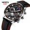 NIBOSI 2503 Sport Chronograph MensWatches Top Brand Luxury Quartz Clock Waterproof Luminous Silicone Watch Men Relogio Masculino