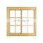 Cheap house french frame bullet proof double glazed aluminium wood clad sliding windows