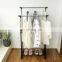 Double-pole removable simple hangers, telescopic drying racks, floor clothes rack