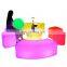 Dongguan Party Event Club Outdoor Led Sofa Hookah Lounge Glowing Led Bar Chairs And Tables Furniture Sectional Sofas Set