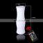 Indoor Outdoor  Remote Control Straight Shape Square Solar Ice Resin Light LED Lit Flower Pot