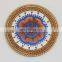 Vietnam High Quality Rattan Placemat Table mat With Ceramic Centerpiece and wall decor basket wholesale Handwoven in Vietnam