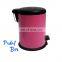 China Hot Selling Stainless Steel Metal Round Waste Bin Restaurant Household Open Top Garbage Bins