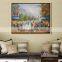 Modern art home decoration Paris Street art canvas oil paintings Wall Pictures for living room