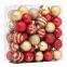 Multi-Size Christmas Balls: 3-15cm Electroplated & Painted Plastic Ornaments – 24-50pcs for Bulk Orders
