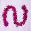 Factory-Supplied 2m Thick Stripe Tinsel Garlands - Three-Layer for Weddings & Christmas Decor