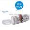 Plastic double wall tumbler with removable paper insert