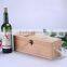 wooden wine gift box , wine bottle gift box with lid