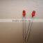 3mm diffused Red round Led lamp 630nm