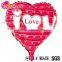 OEM acceptable 18 inch heart shape love expression valentine's day foil seasonal balloon