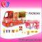 Children toy kitchen tool set breakfast cart mobile coffee cart