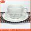 bulk tea cups promotional cheap custom logo porcelain coffee tea cup and saucer,espresso coffee cup and dish