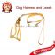Pet supplies pet leashes pet harness with polyester reflective harness pet leashes wholesale