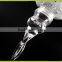 long stemmed clear tealight replacement glass candle holder