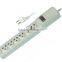 USA universal 6way power strip surge protector socket with switch