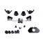 Solid Black Controller Buttons Joystick Controller Replacement Mod Kit Parts for Xbox One Controller