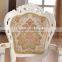 Solid wood antique carved hand French wing royal chair with arm