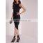 Ladies Wrap front bodycon dresses boutique in black