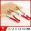 Fashional Kitcen Food Serving Tong with Red Plastic Handle