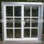 White Frame 3 panes aluminum sliding window with grill