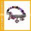 Unisex Women Men Punk Wristband Metal Studded Leather PGBR-0016