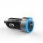 Small Micro Auto Universal Dual USB Car Charger For Apple And Android Devices