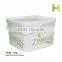 3L plastic FOOD GRADE packing square pail