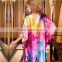 customized patterned fashion women 100% silk sleepwear
