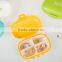 Fashion mini 4 cells plastic pill box and storage box