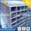 50*100mm galvanized carbon steel square tube/ gi square pipe