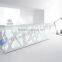 white salon reception desk, customized solid surface nail salon reception desk