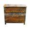 ANTIQUE LOOK RECYCLE WOOD CARVED 3 DRAWER CHEST