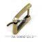 23.5MM shoe buckle with roller burnish satin brass buckle retangle roller buckle