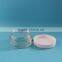 50g 50ml empty clear thick PET plastic cream jar container with white screw cap