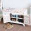 Colorful Painting Solid Wood Cabinet Living Room Shoe Rack
