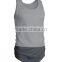 black grey fitness mens cotton tank top racerback tank tops