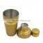 Grit Blast Gold Cocktail Shaker for Icy Cold Drinks Stainless Steel Bar Shaker