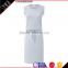 Bamboo cotton short sleeve turtleneck collar knitting dress posed dress