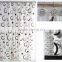 Black Round fabric shower curtains;fashion shower curtain with hooks