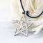 Fashion girls jewelry necklace with magnetic silver star pendant