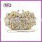 Gold And Silver Indian Bridal Rhinstone Clutch Bag Evening Clutch Ladies Party Stone Handbag Purses (88166A-GS)