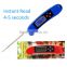 10 Year Manufacturer New Design 4s Instant Folding LED Talking Thermometer For BBQ/ Grill Meat