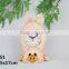 Resin peppa pig clock statue toy