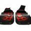 RED FLAME MOTORBIKE SADDLE BAGS