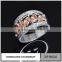 Fashion designs value 925 silver ring with clear zircon made in China