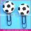 custom bookmark clip, soft PVC paper clip bookmark, office supply giveaways bookmark