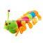 Colorful Inchworm Soft Lovely Caterpillar Pillow Plush Developmental Baby Toy
