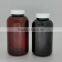Flip top cap pet material pharmaceutical amber plastic bottles