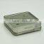 promotional square gift/food tinplate boxes with embossing logo